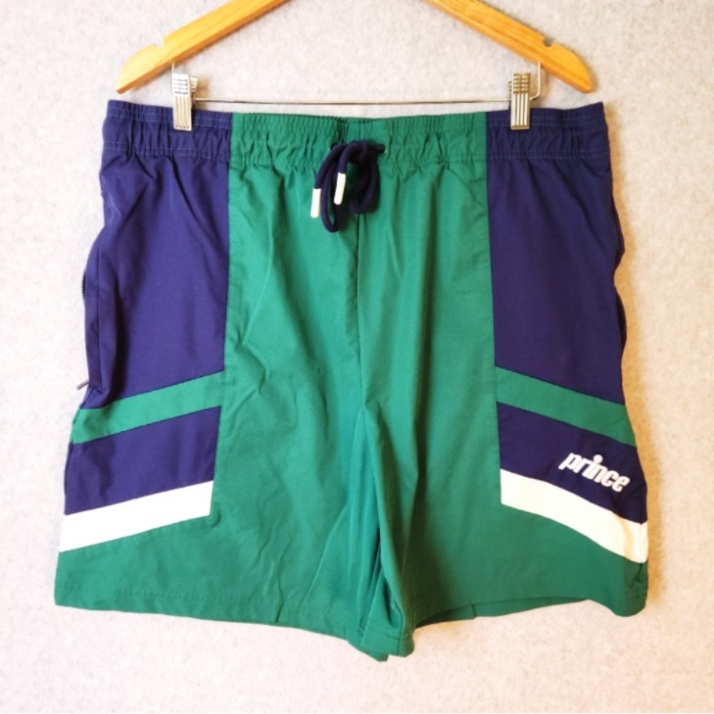 Prince for Target‎ Pickleball Shorts Men's Size XL Navy Blue Green Drawstring